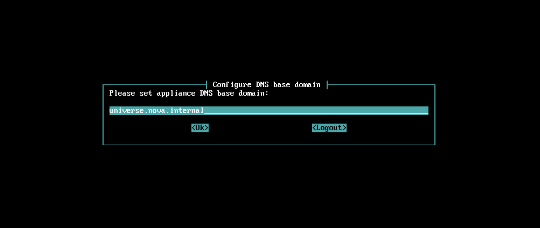 Настройка базового DNS-имени Nova Universe